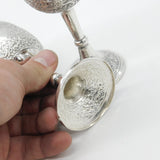 Pair of Victorian Kutch Indian Sterling Silver Wine Goblets Antique c1860