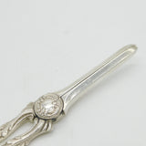 Victorian Sterling Silver Acanthus Grape Scissors Antique 1853 Birmingham