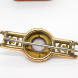 Victorian 9ct Gold, Seed Pearl, Amethyst Sweetheart Brooch 1890 Antique Birmingham