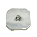 Antique Silver Royal Artillery Compact WWII