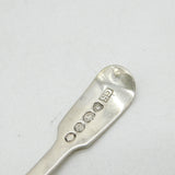 William IV Sterling Silver Floral Bowl Tea Caddy Spoon Antique 1836 London