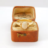 9ct Yellow Gold & Cabochon Ethiopian Opal Dress Ring 2006 Birmingham Vintage