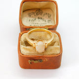 9ct Yellow Gold & Cabochon Ethiopian Opal Dress Ring 2006 Birmingham Vintage