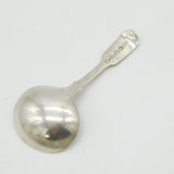 William IV Sterling Silver Floral Bowl Tea Caddy Spoon Antique 1836 London