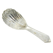 Scottish George III Sterling Silver Tea Caddy Spoon Antique c1790 Edinburgh