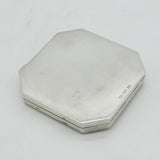 WWII-era Sterling Silver Enamel Royal Artillery Sweetheart Compact Antique 1944