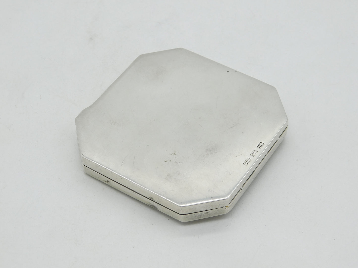 WWII-era Sterling Silver Enamel Royal Artillery Sweetheart Compact Antique 1944
