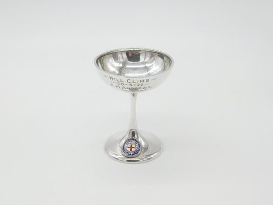 Sterling Silver Sporting Chalice Cup 'London Motor Cycle Club' 1922 London