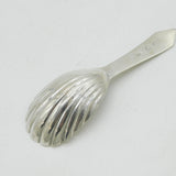 Scottish George III Sterling Silver Tea Caddy Spoon Antique c1790 Edinburgh