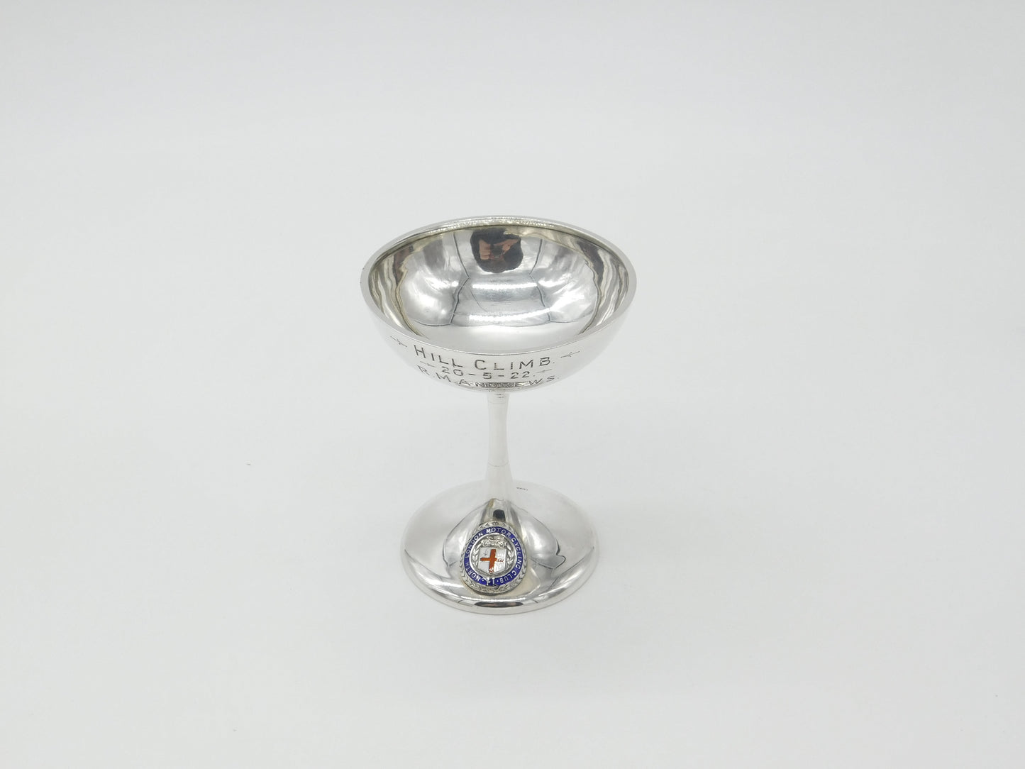 Sterling Silver Sporting Chalice Cup 'London Motor Cycle Club' 1922 London