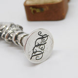 Victorian Sterling Silver Novelty Mr Punch Desk Seal Stamp Monogram c1890