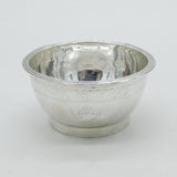 George III Sterling Silver Slack Family Crest Small Bowl Antique c1800