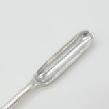 George II Sterling Silver Bone Marrow Scoop with Crest 1751 London R. Gosling