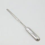 George II Sterling Silver Bone Marrow Scoop with Crest 1751 London R. Gosling
