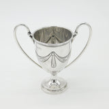 Art Nouveau Sterling Silver Bow Pattern Trophy Cup 1911 Mappin & Webb London