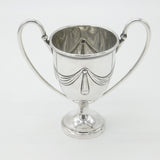 Art Nouveau Sterling Silver Bow Pattern Trophy Cup 1911 Mappin & Webb London