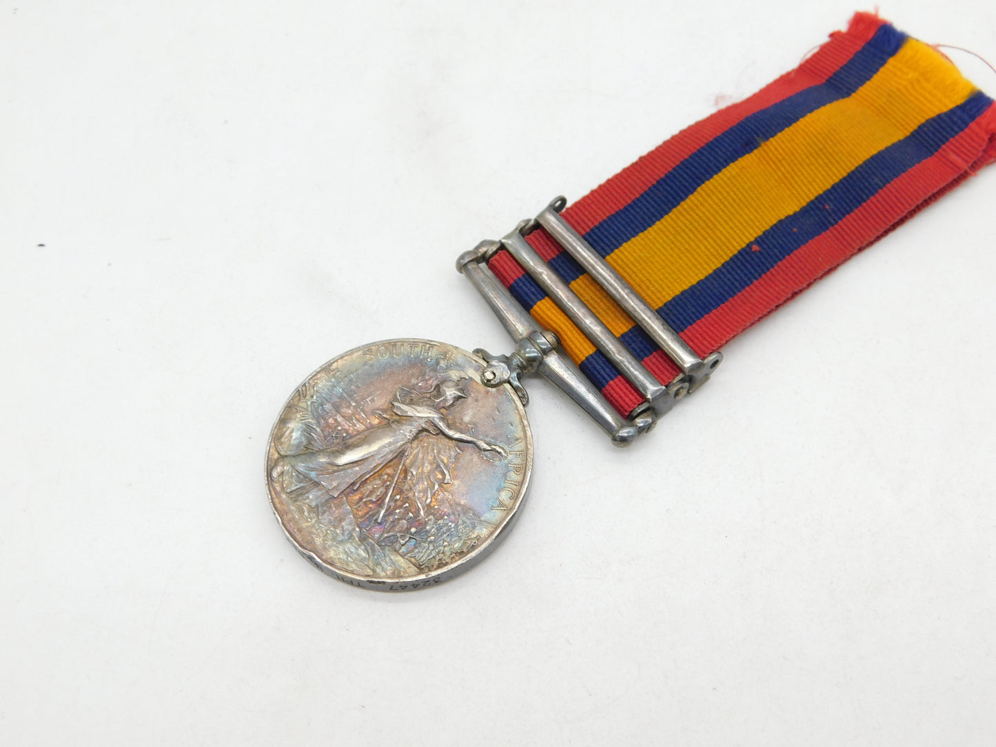 Boer War Queens South Africa Medal TPR H. Schofield Antique w. Information