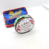 Georgian Bilston Enamel 'A Mothers Gift to a deserving Child' Patch Box c1780