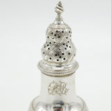 George III Sterling Silver Muffineer Sugar Caster Antique 1777 London