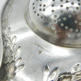 German .800 Silver Art Nouveau Tea Strainer Antique c1920 Art Deco
