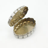 19th Century French Sterling Silver Decorated Floral Snuff Box Antique c1860
