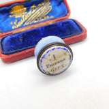 Georgian Bilston Enamel Small 'A Friends Gift' Patch Box Antique c1780