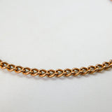 9ct Rose Gold Albert Curb Link Watch Chain or Bracelet 1990 Birmingham Vintage
