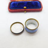 Georgian Bilston Enamel Small 'A Friends Gift' Patch Box Antique c1780