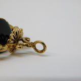 9ct Yellow Gold, Carnelian, Bloodstone & Agate Spinner Fob Vintage c1970