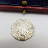 Medieval Polish Hammered 1/2 Grosz Coin Fine Condition 1492 Gothic