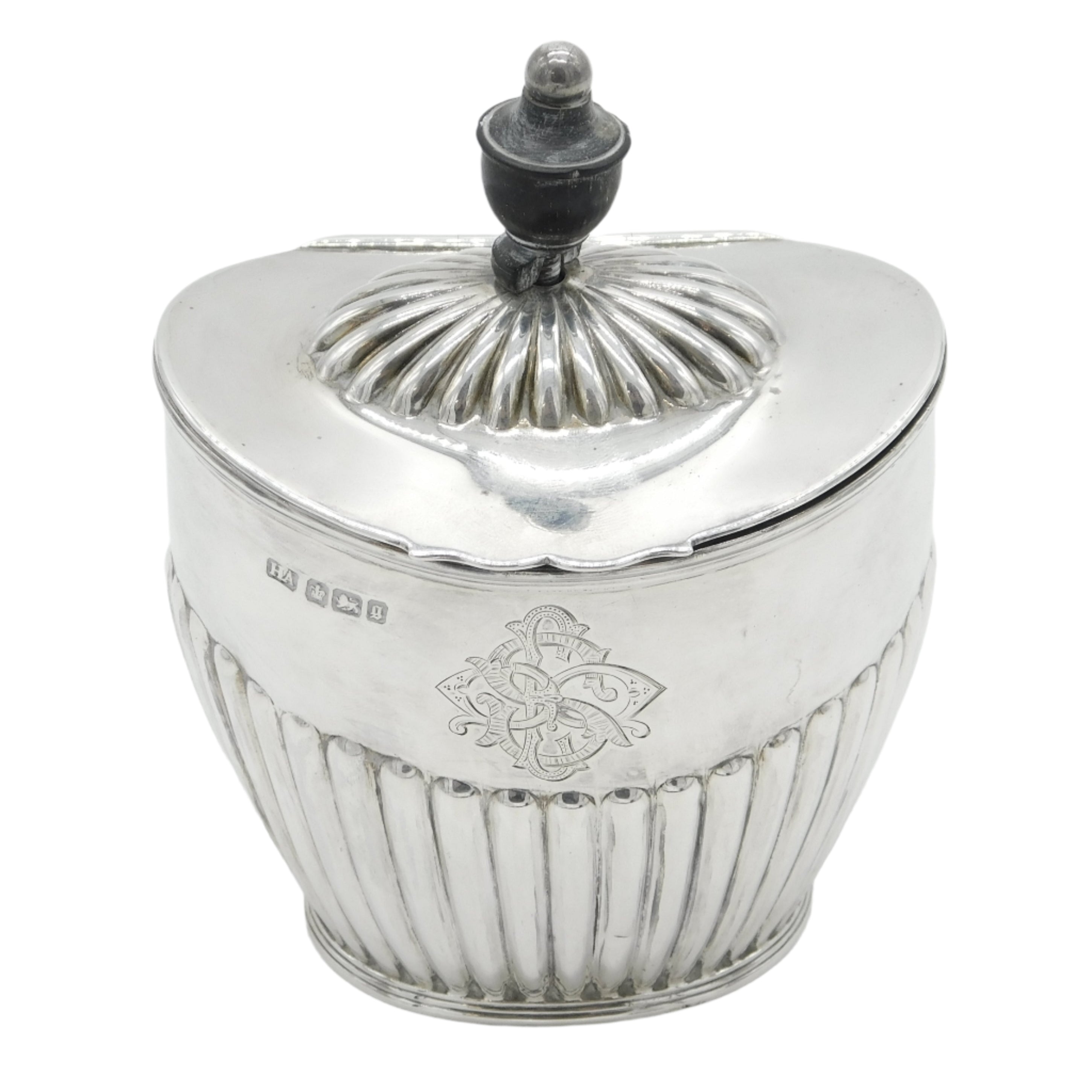 Antique Victorian Silver Tea Caddy