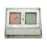 Victorian Sterling Silver Double Compartment Stamp Box Antique 1898 London