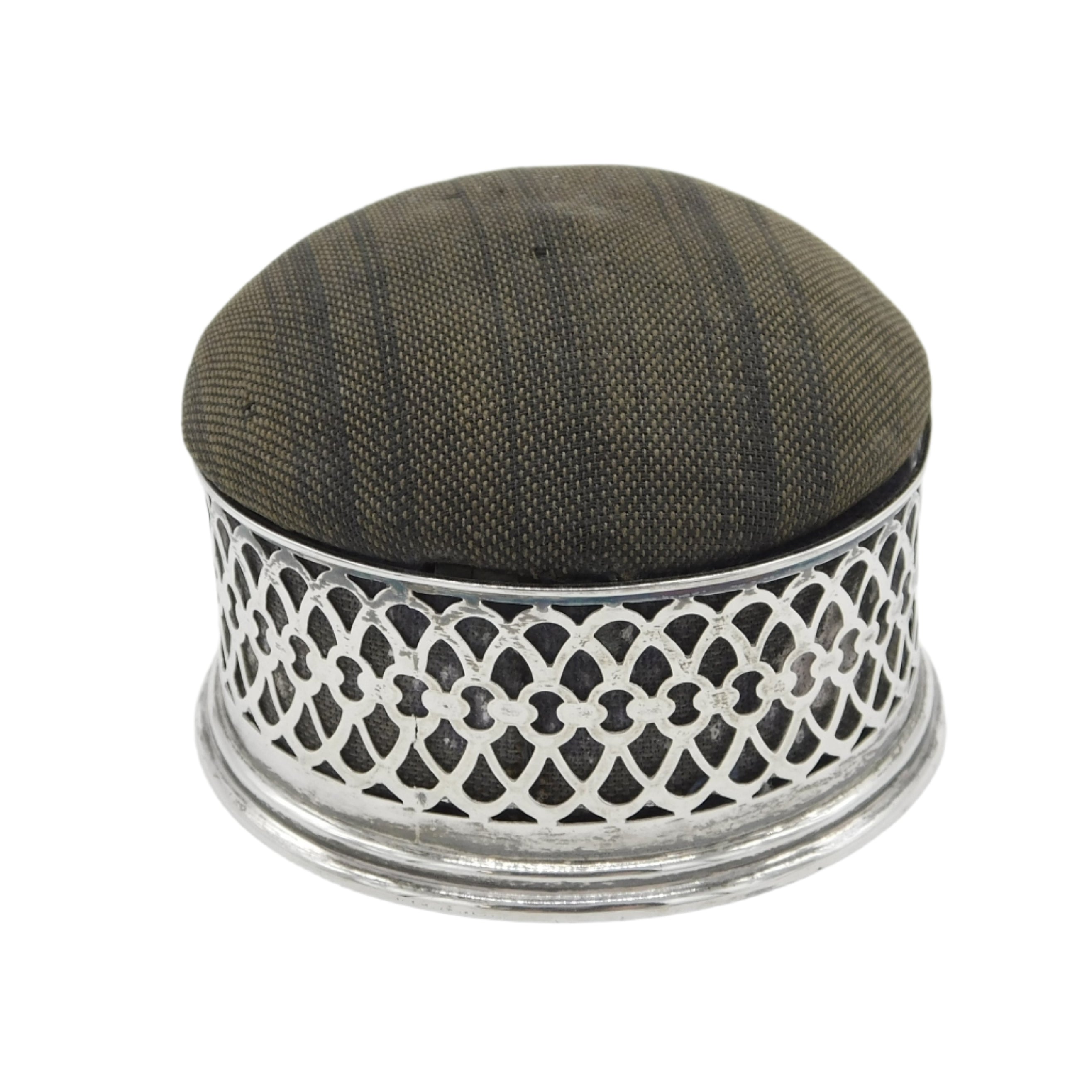 Antique Silver Pin Cushion