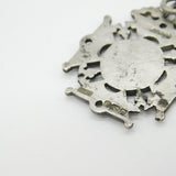 Victorian Sterling Silver Figaro Link Albert Watch Chain Antique 1897 Birmingham