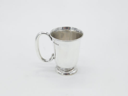 Sterling Silver Tankard Form Christening Cup Vintage 1961 Sheffield Viners Ltd