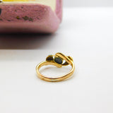 Victorian 18ct Yellow Gold & Turquoise Set Sweetheart Band Ring c1860 Antique
