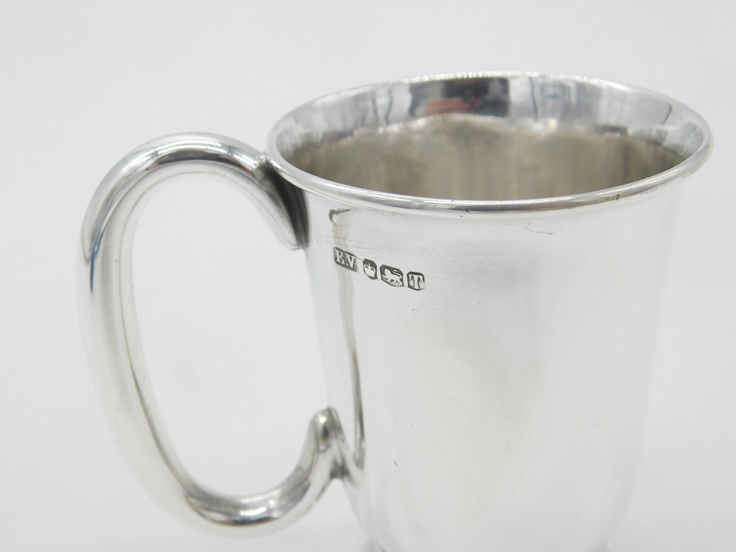 Sterling Silver Tankard Form Christening Cup Vintage 1961 Sheffield Viners Ltd