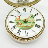 Victorian Sterling Silver Cased Buckmaster, Royston Pocket Watch Antique c1855