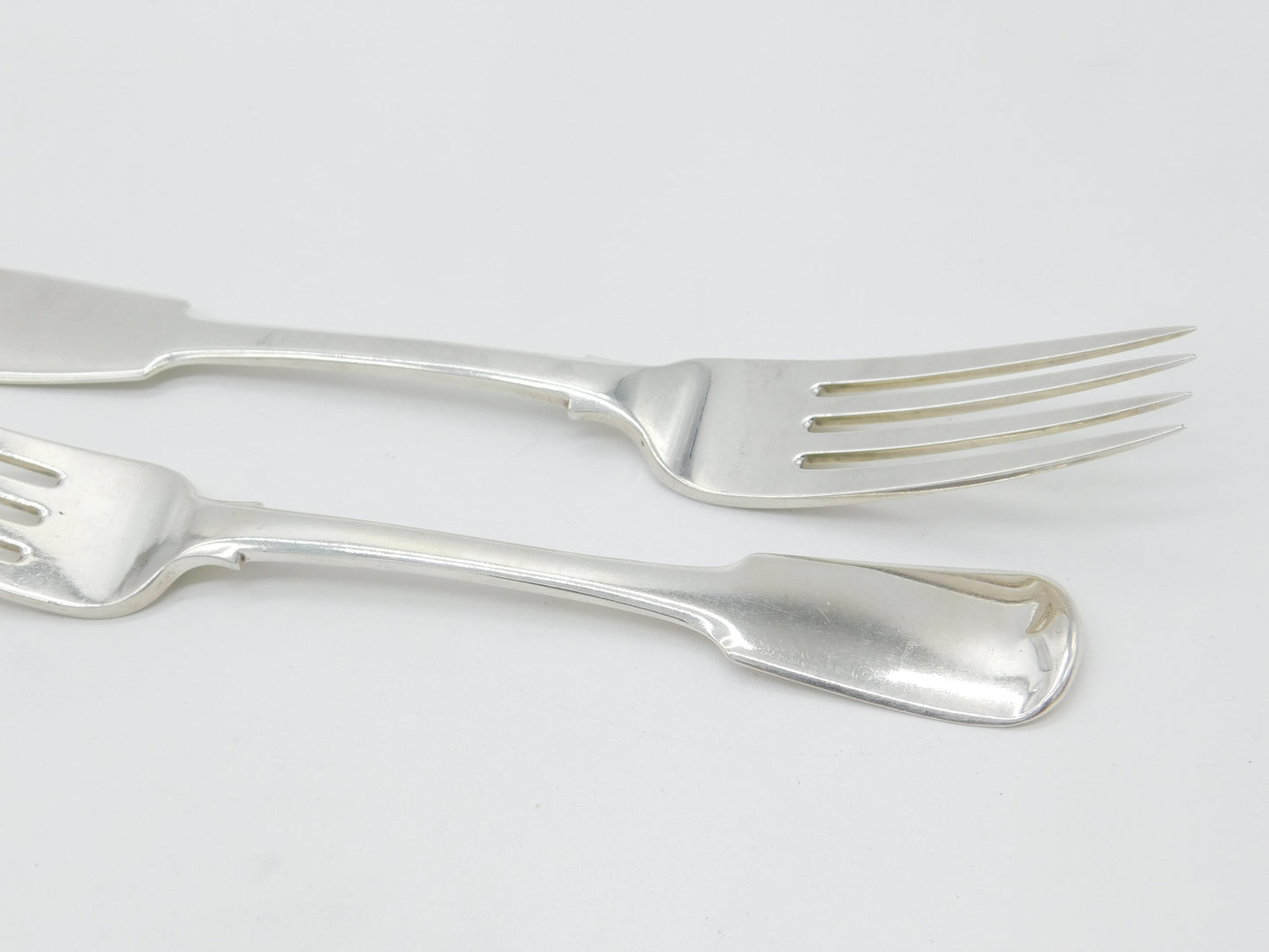 Scottish Provincial Aberdeen Sterling Silver Pair Of Forks George Booth c1820 Georgian