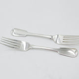 Scottish Provincial Aberdeen Sterling Silver Pair Of Forks George Booth c1820 Georgian