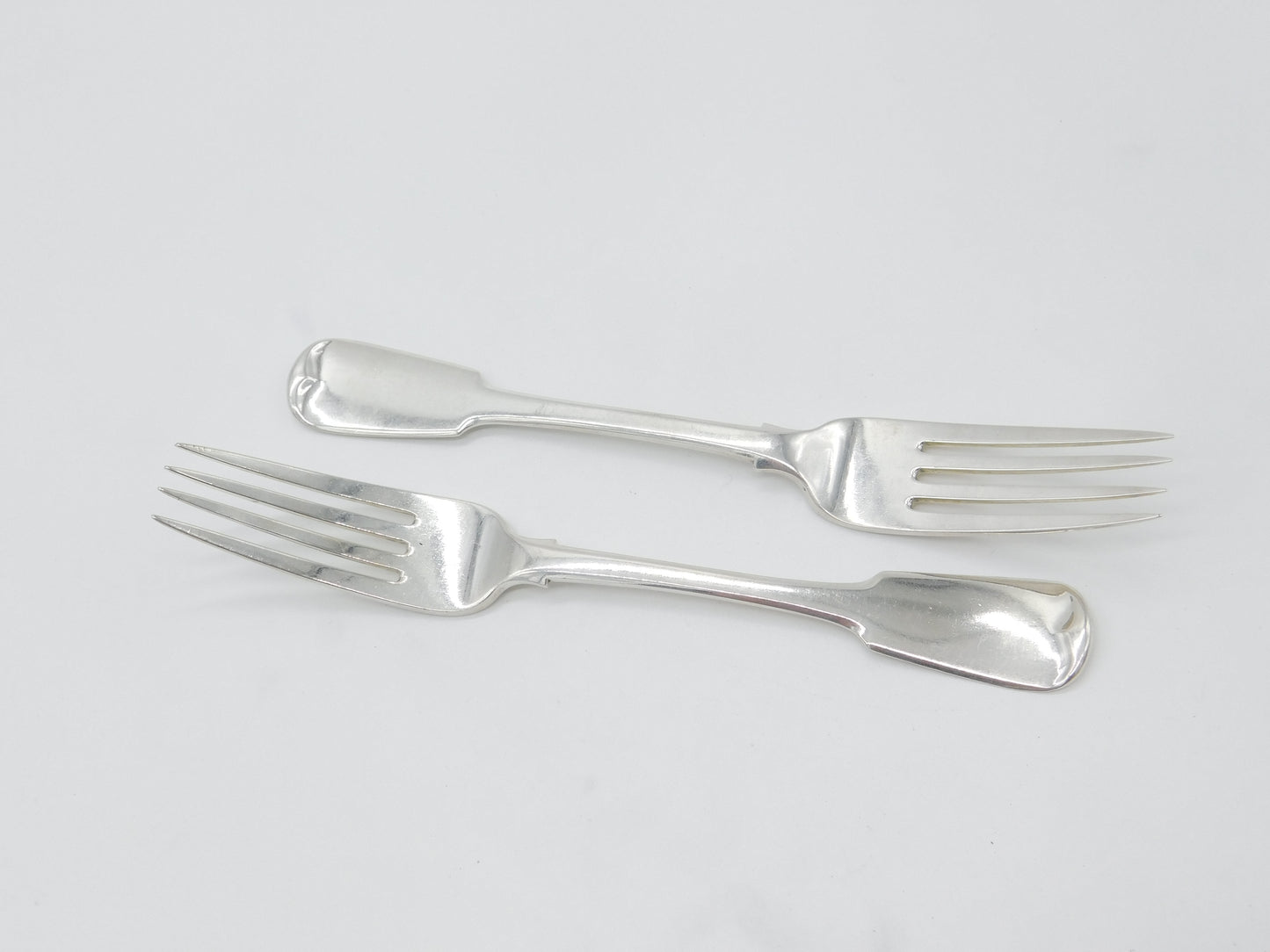 Scottish Provincial Aberdeen Sterling Silver Pair Of Forks George Booth c1820 Georgian