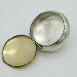 19th Century Continental .900 Silver & Enamel Floral Snuff Box Antique c1880