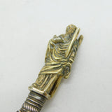 Victorian Sterling Silver Gilt Decorative Apostle Spoon Antique 1874 London