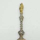 Victorian Sterling Silver Gilt Decorative Apostle Spoon Antique 1874 London