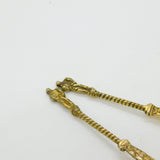 Pair of Victorian Dutch Sterling Silver Gilt Apostle Dessert Spoons c1880
