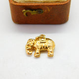 18ct Yellow Gold Good Luck Elephant Charm or Pendant Vintage c1970