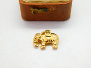 18ct Yellow Gold Good Luck Elephant Charm or Pendant Vintage c1970