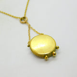 Victorian Gold Plated Carved Classical Cameo Pendant Necklace Antique c1850