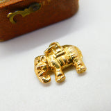 18ct Yellow Gold Good Luck Elephant Charm or Pendant Vintage c1970