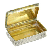 George III Sterling Silver Floral Snuff Box Antique 1797 Birmingham Thomas Shaw